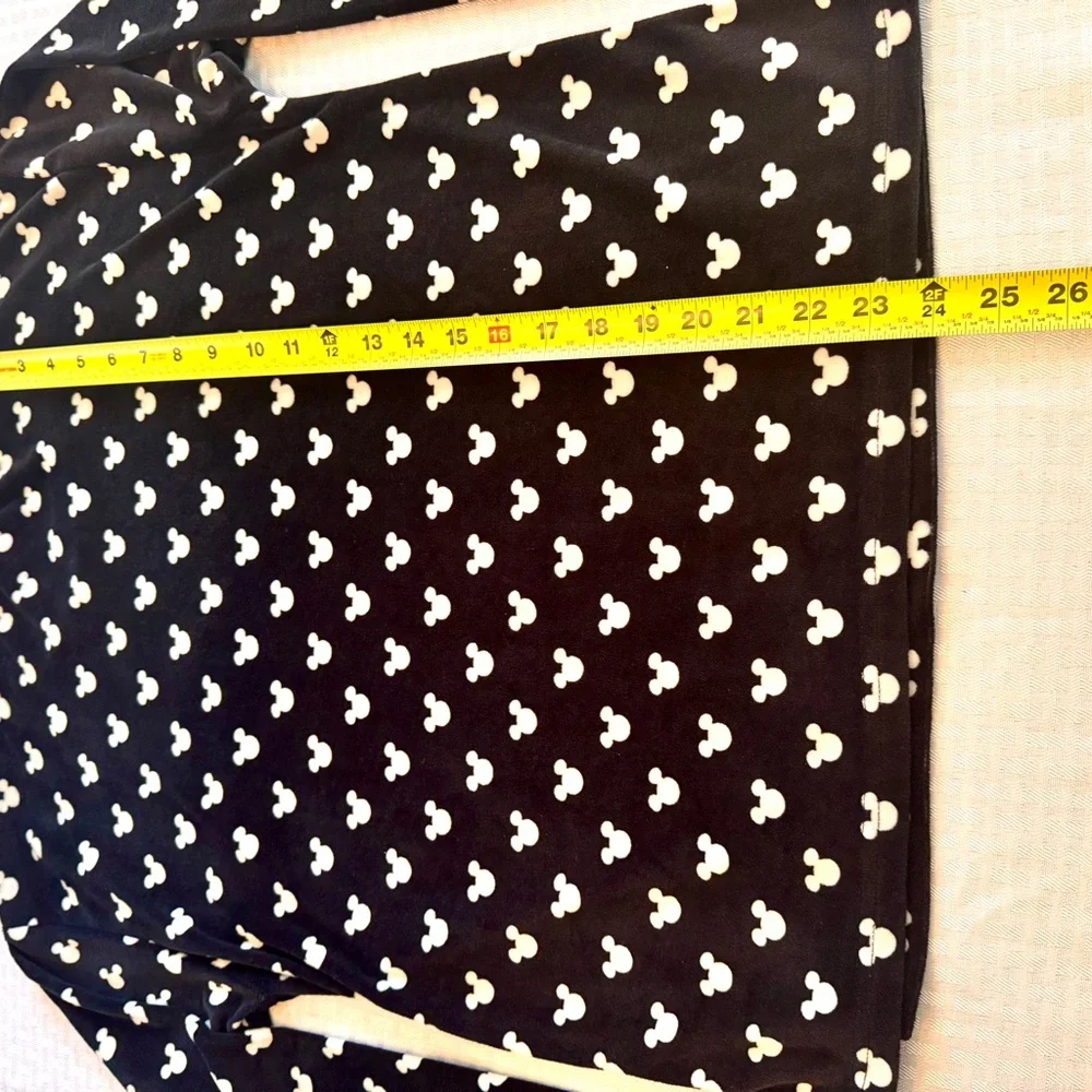 Disney Mickey‎ Mouse Pajama Top Black Gold Foil Long Sleeve Shirt Small 4-6 - Picture 7 of 7